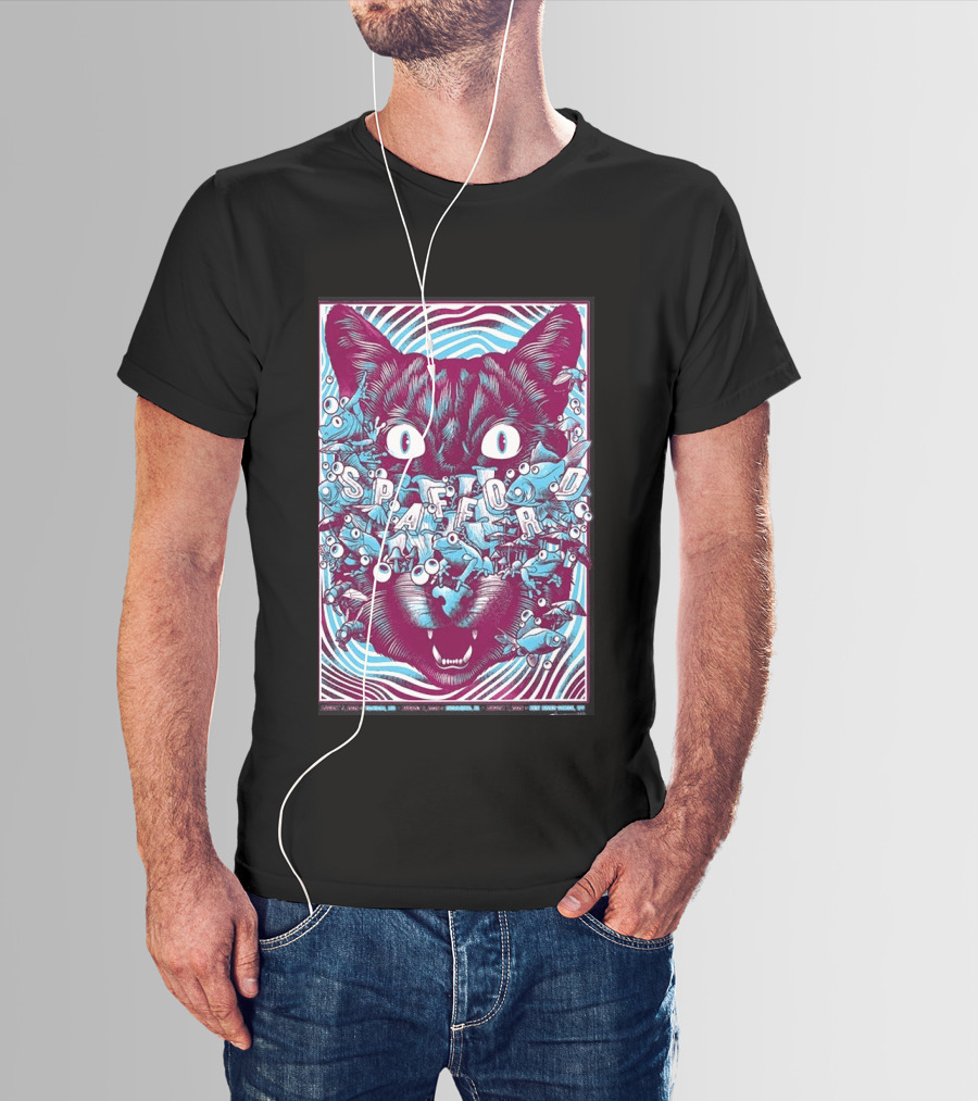 Spafford Richmond Virginia Tour Aug 6 2026 Cat Eyes And Fish T-Shirt