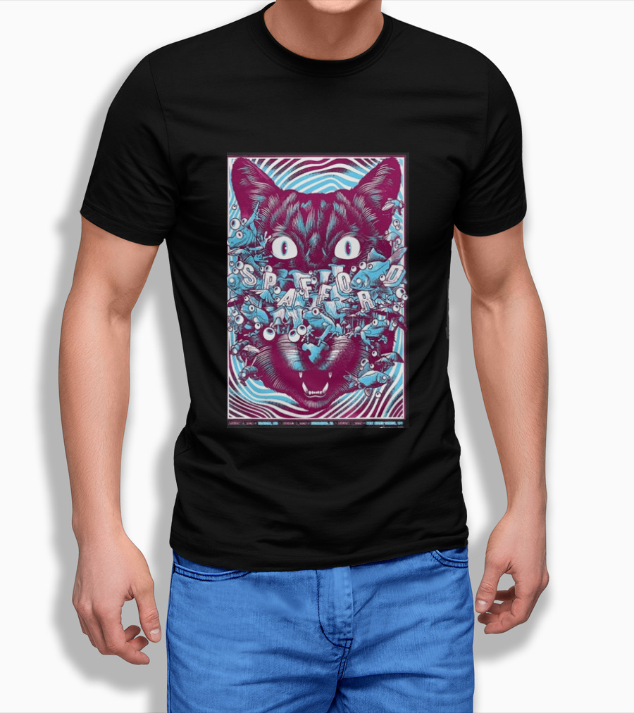 Spafford Richmond Virginia Tour Aug 6 2026 Cat Eyes And Fish T-Shirt