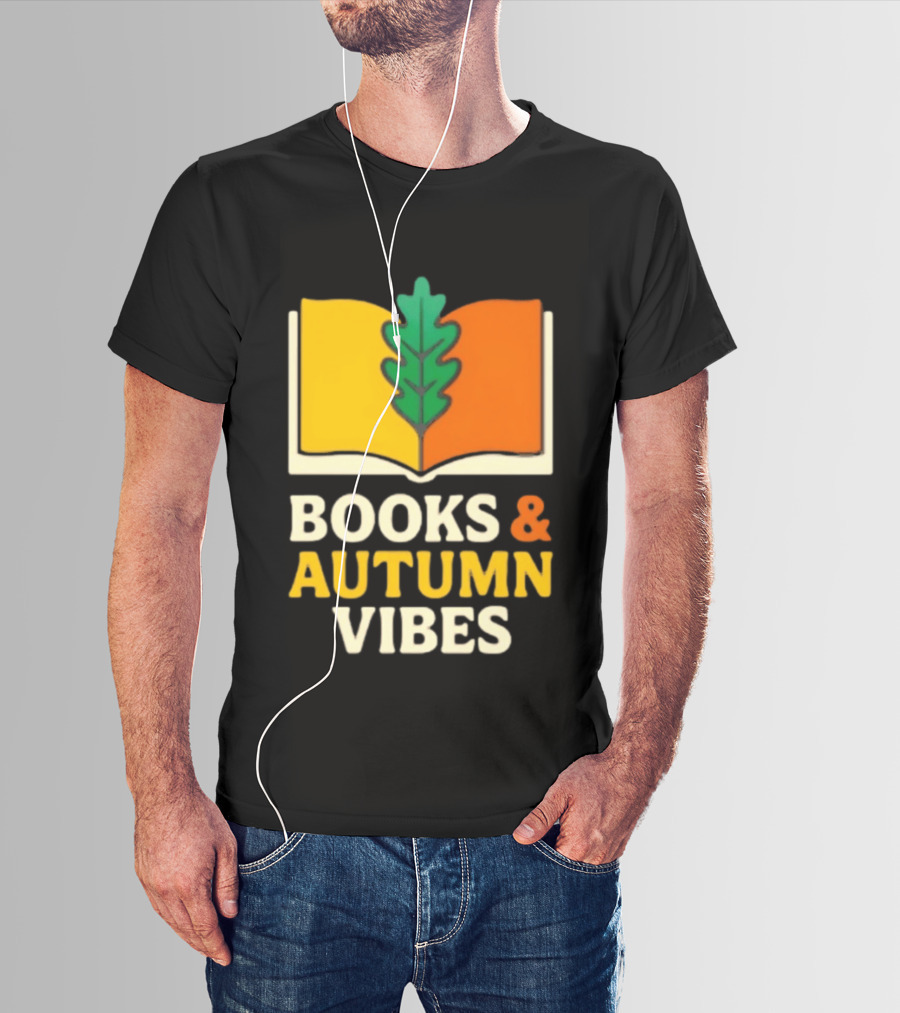 Books And Autumn Vibes Cozy Reading Season T-Shirt