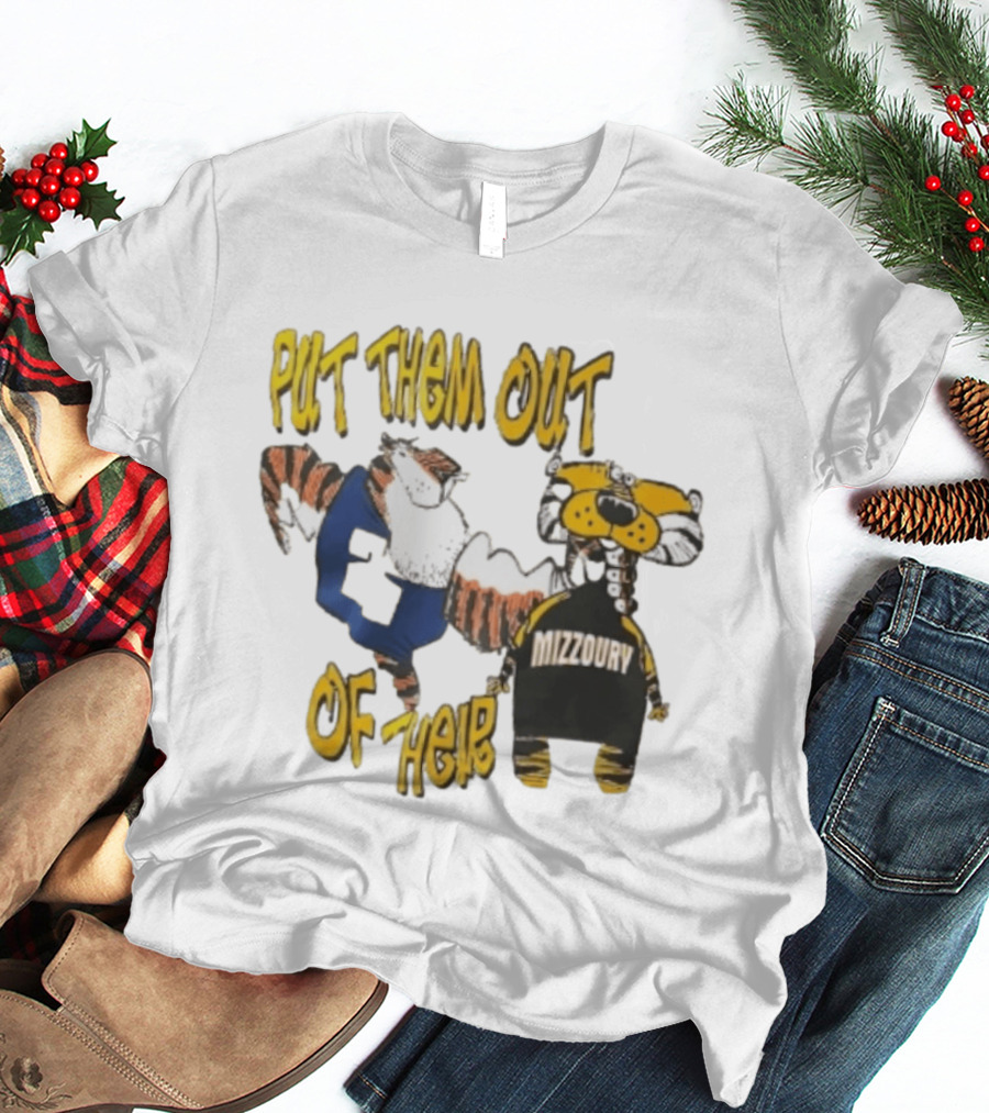 Put Them Out Of Their Mizzoury Auburn Tigers Missouri Tigers T-Shirt