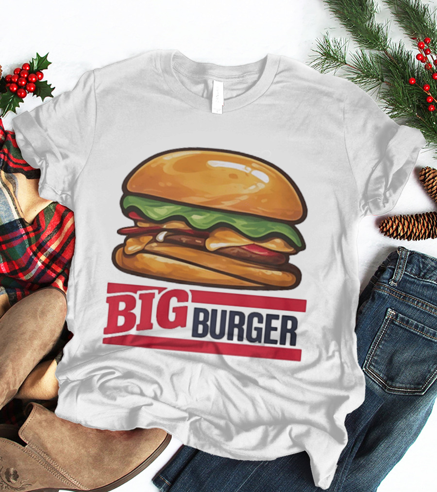 Big Burger Cheeseburger Fast Food Hamburger T-Shirt