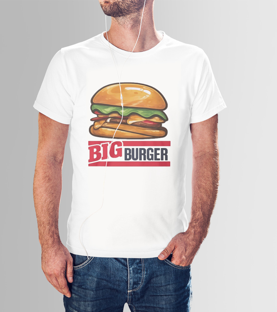 Big Burger Cheeseburger Fast Food Hamburger T-Shirt