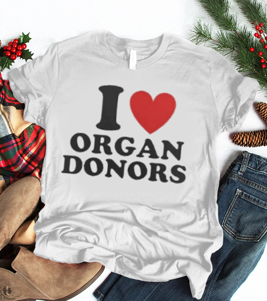 Buffalo Sabres I Love Organ Donors White T-Shirt