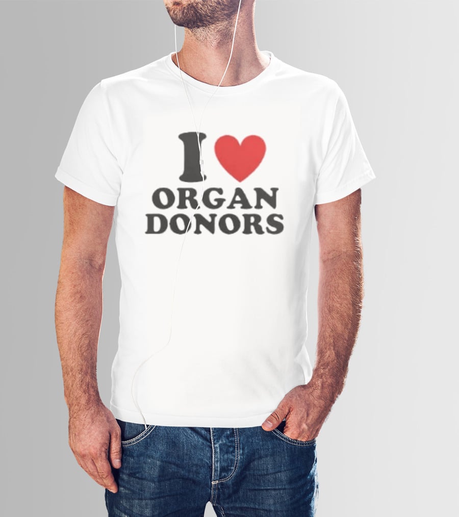 Buffalo Sabres I Love Organ Donors White T-Shirt