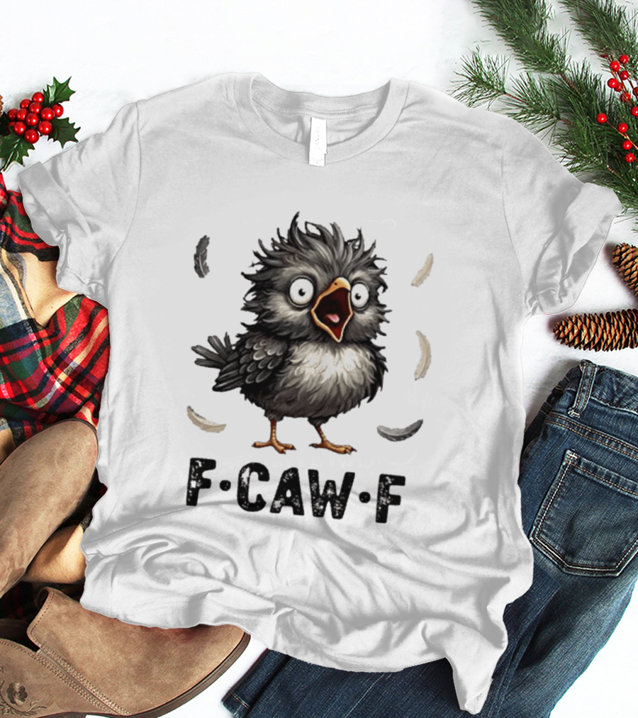 F Caw F Classic Baby Chicken With Feathers T-Shirt
