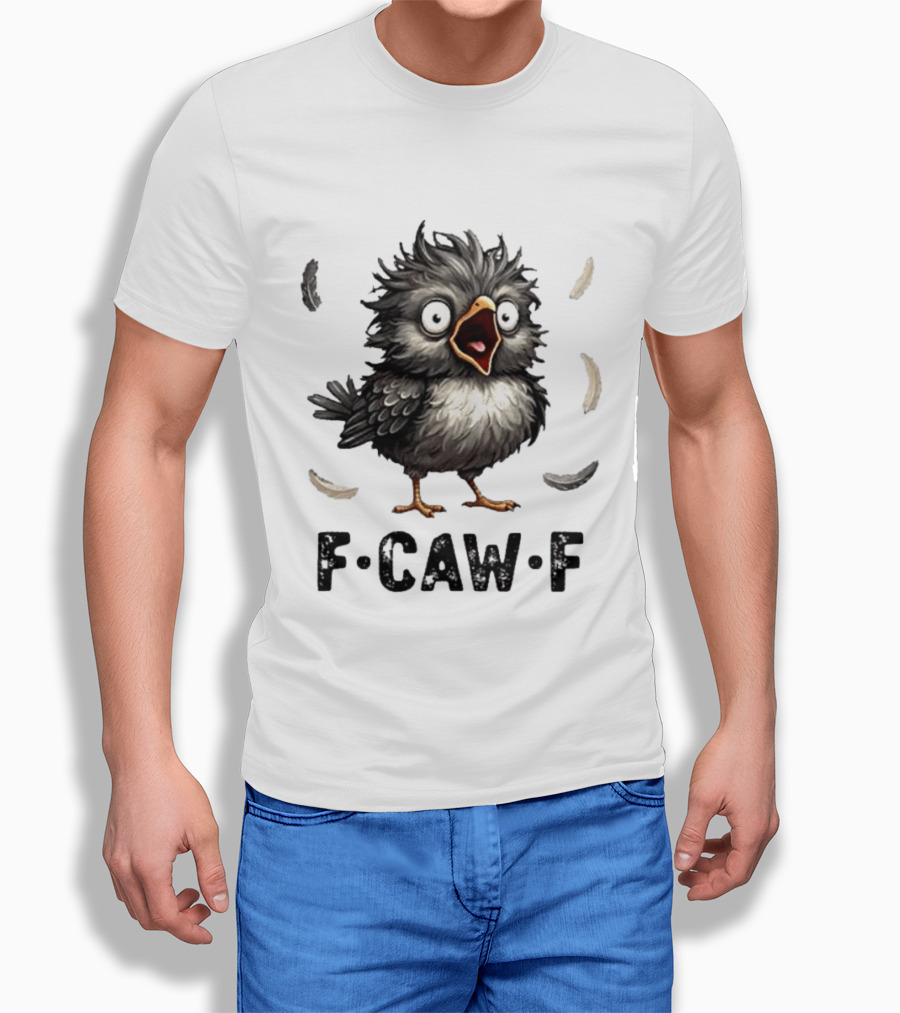 F Caw F Classic Baby Chicken With Feathers T-Shirt