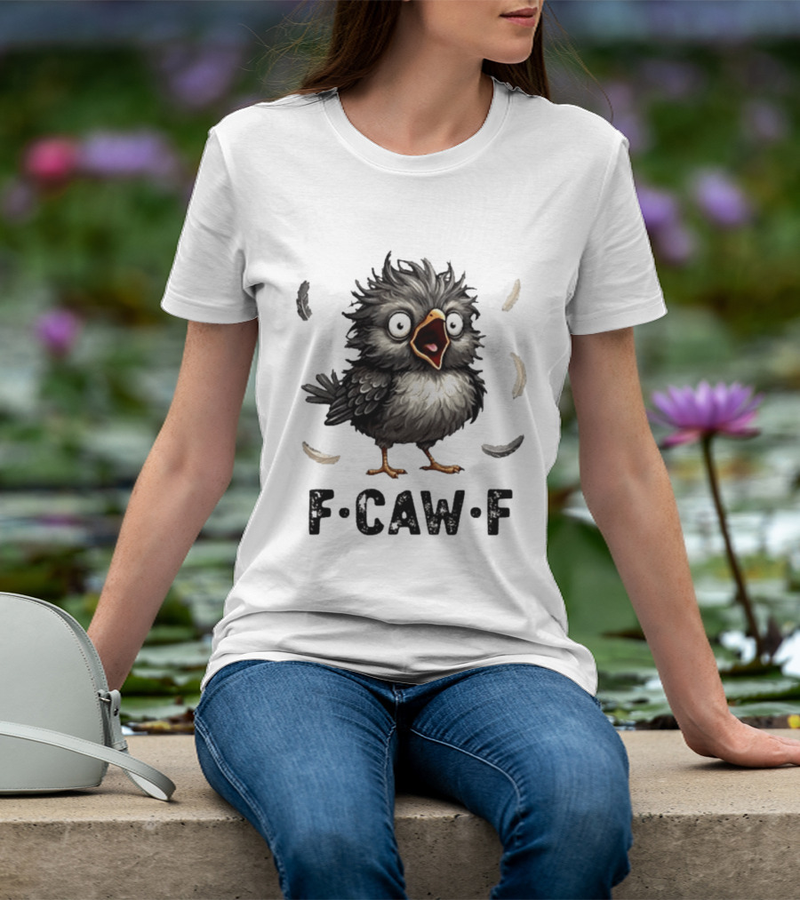 F Caw F Classic Baby Chicken With Feathers T-Shirt