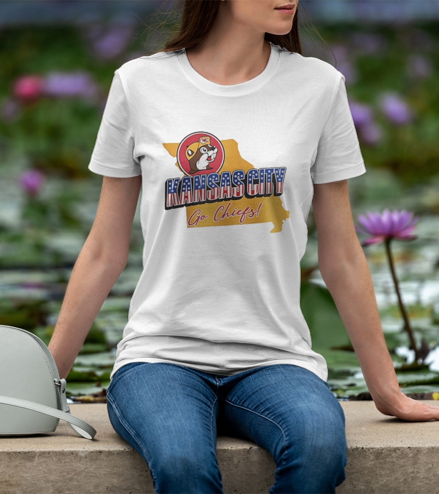 Kansas City Chiefs Buc Ees Go Chiefs Patriotic Kansas City T-Shirt