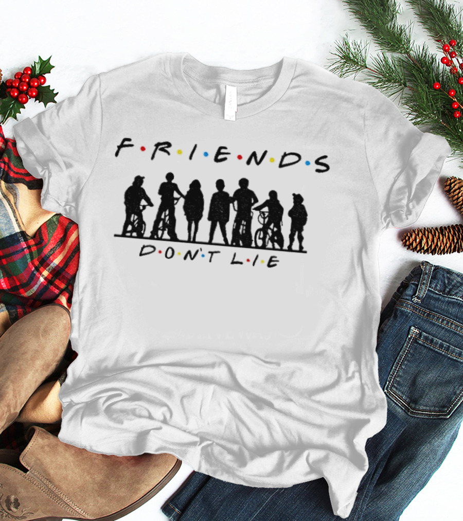 Friends Don't Lie Stranger Things Upside Down Classic TV T-Shirt
