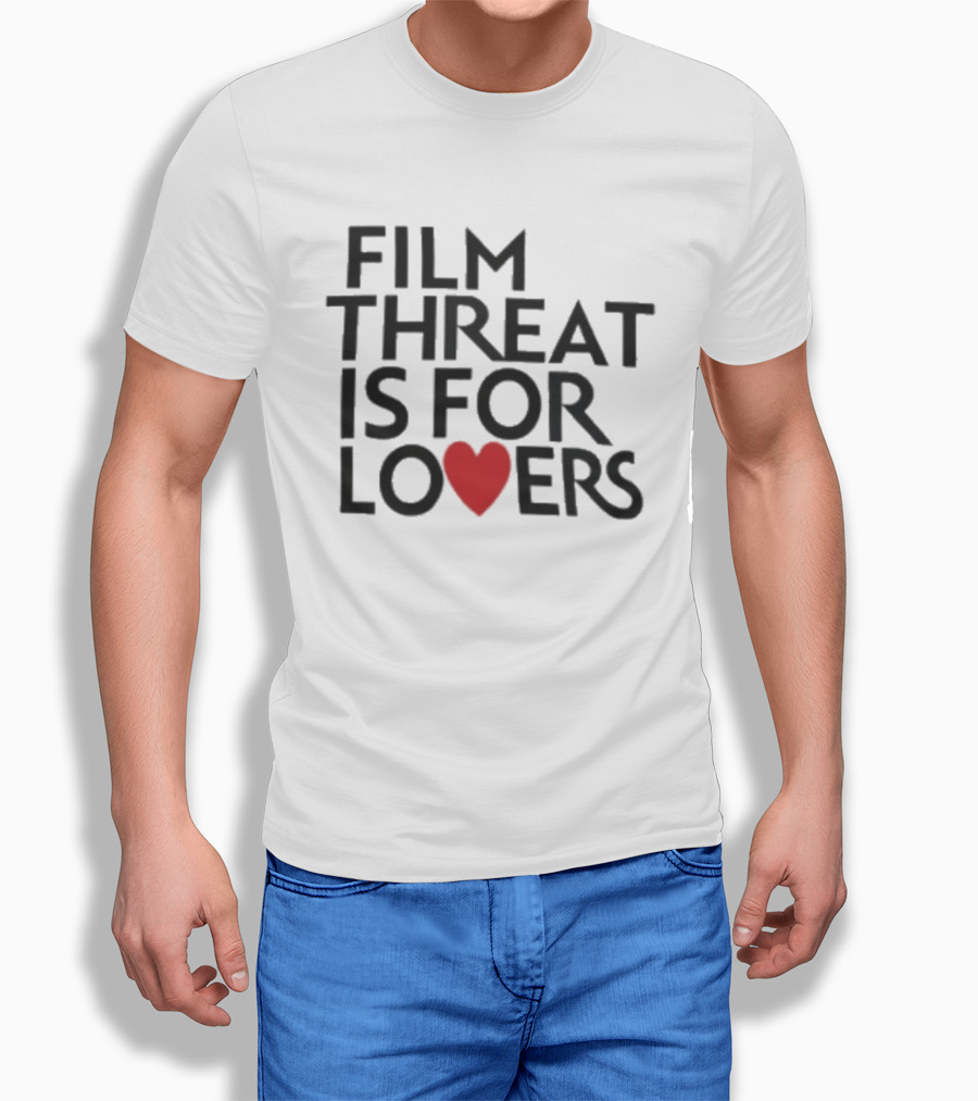 Film Threat Is For Lovers Red Heart T-Shirt