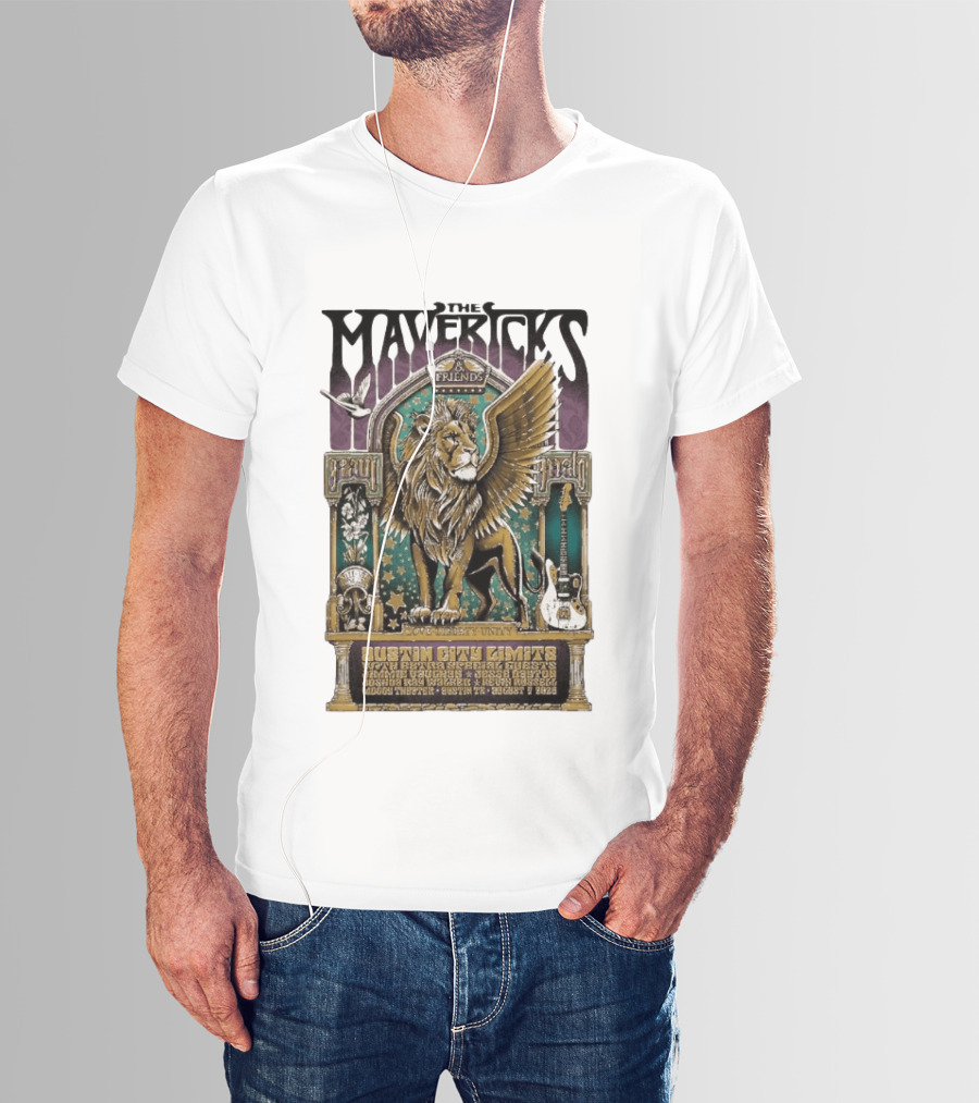 The Mavericks Friends Paul Paul Grateful Unity Austin City Limits Moody Theater August 7 2026 T-Shirt