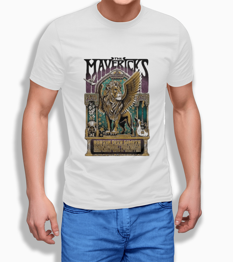 The Mavericks Friends Paul Paul Grateful Unity Austin City Limits Moody Theater August 7 2026 T-Shirt