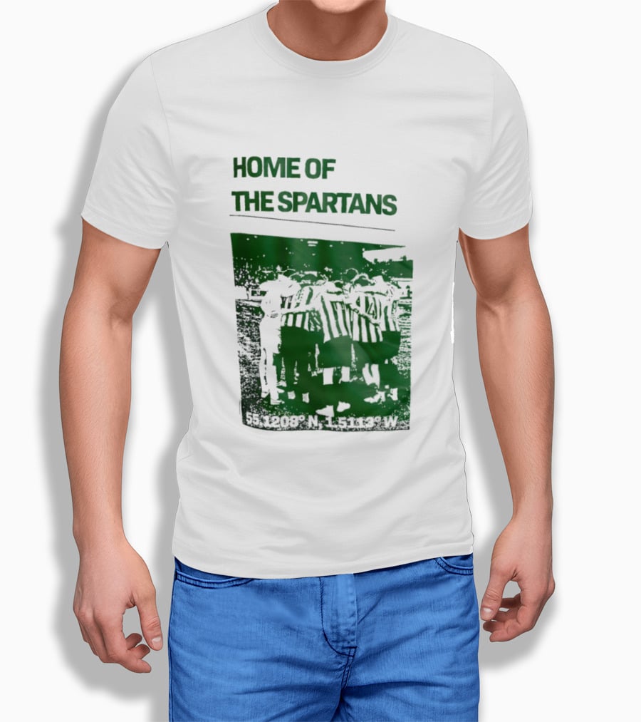 Home Of The Spartans 55.1208° N 15113° W T-Shirt