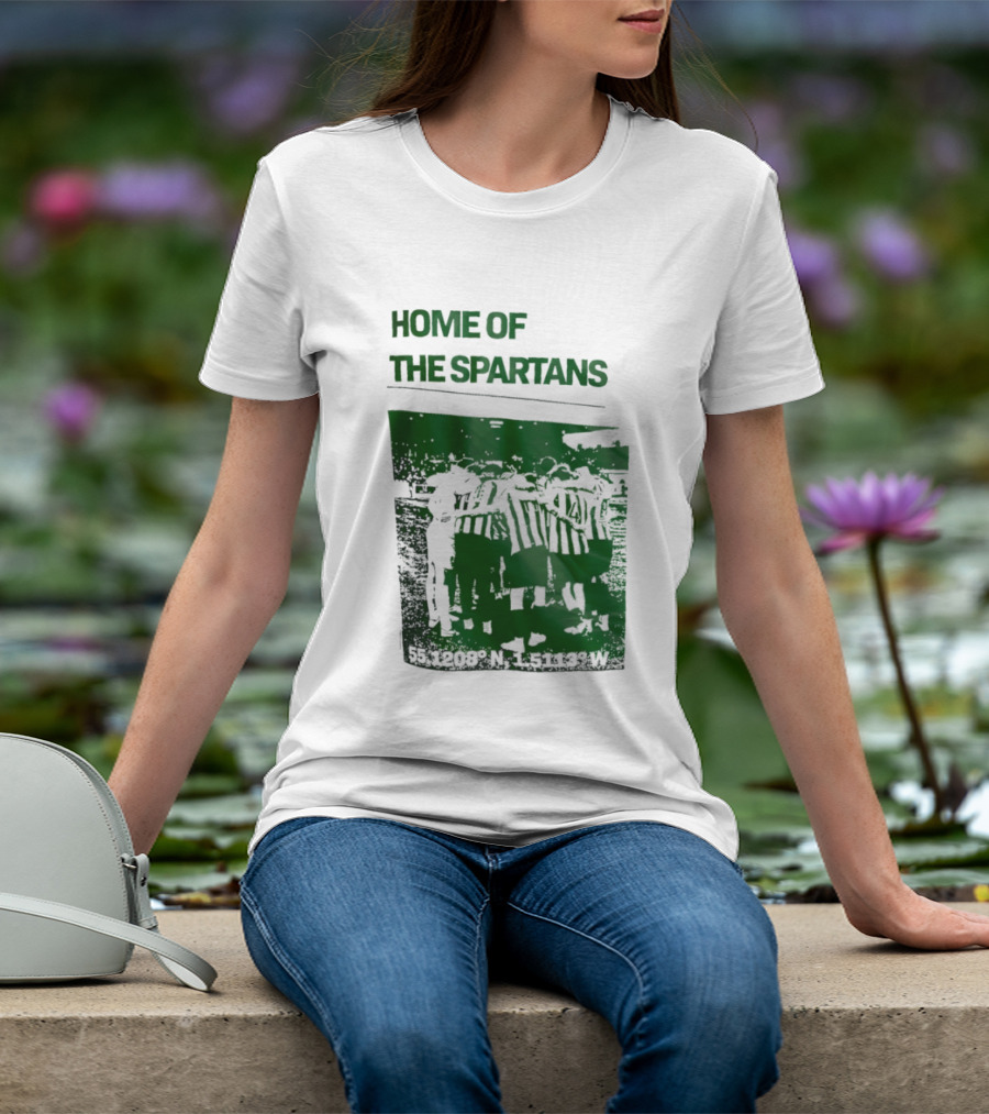 Home Of The Spartans 55.1208° N 15113° W T-Shirt