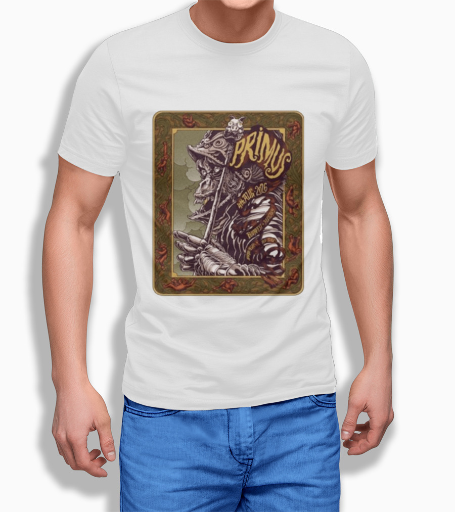Primus 04 Aug 2026 Budapest Hungary Concert Vintage Warrior T-Shirt