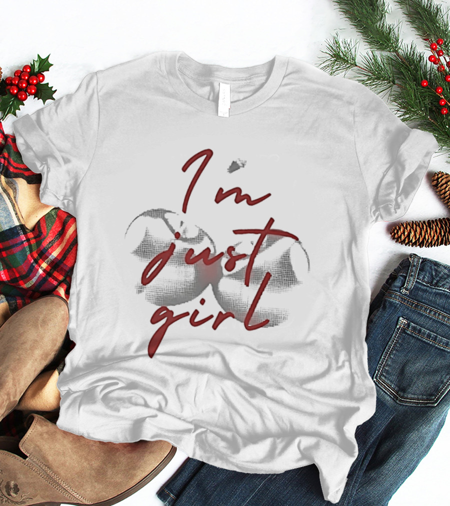 I'm Just A Girl Twin Cherry T-Shirt