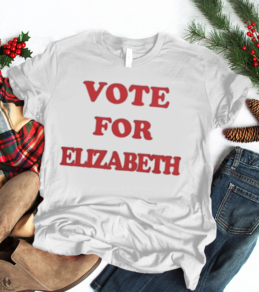Vote For Elizabeth Bold Red T-Shirt