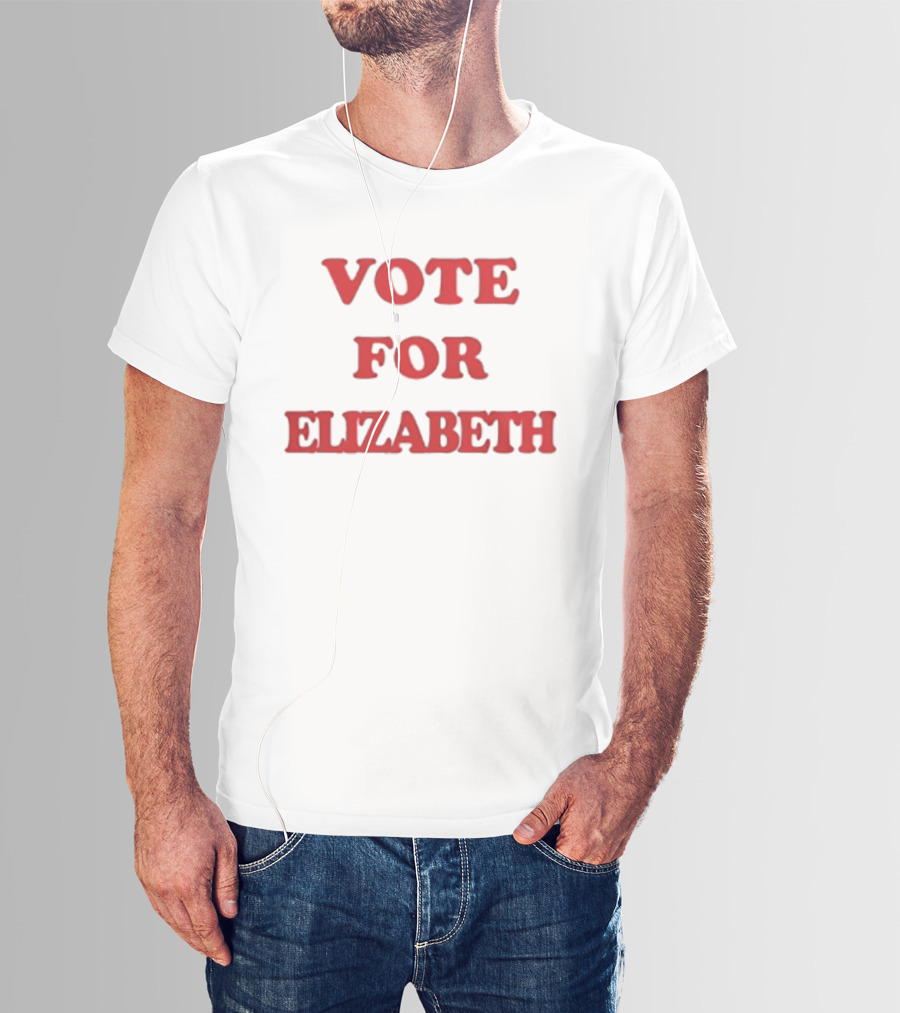 Vote For Elizabeth Bold Red T-Shirt