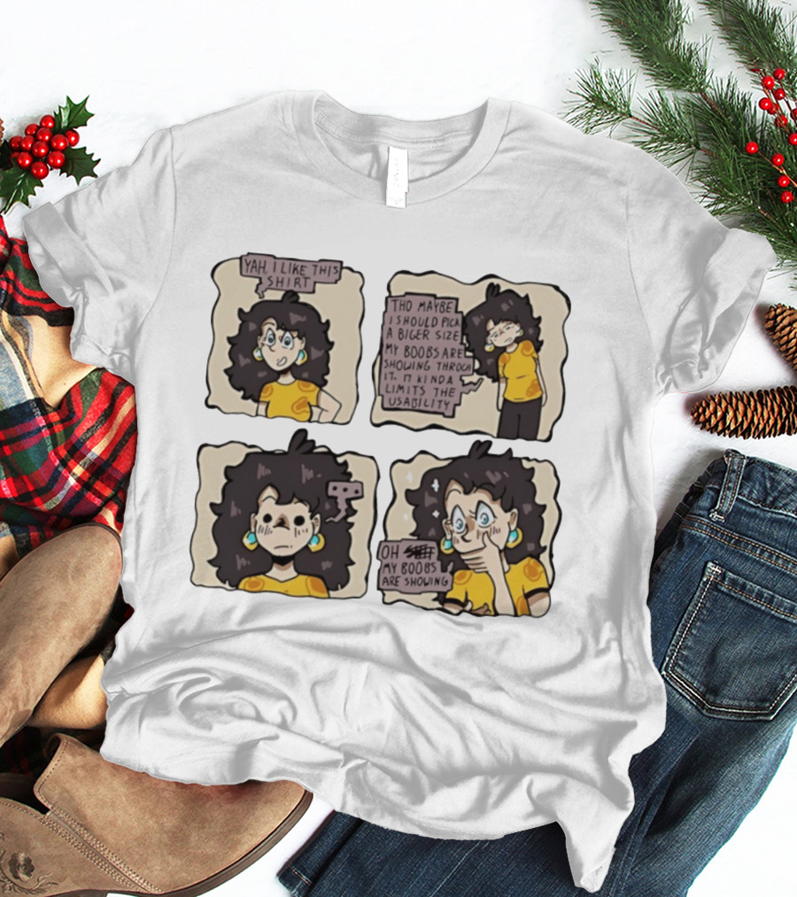 Yah I Like This Comic Strip Webcomic Oh My Boobs Are Showing Kinda Limits Usability T-Shirt