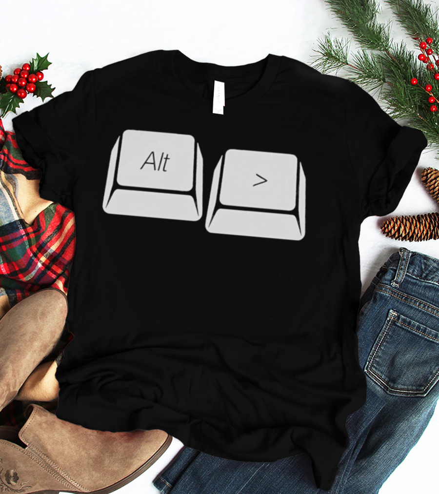 Alt Greater Than Keyboard Keys Shortcut T-Shirt