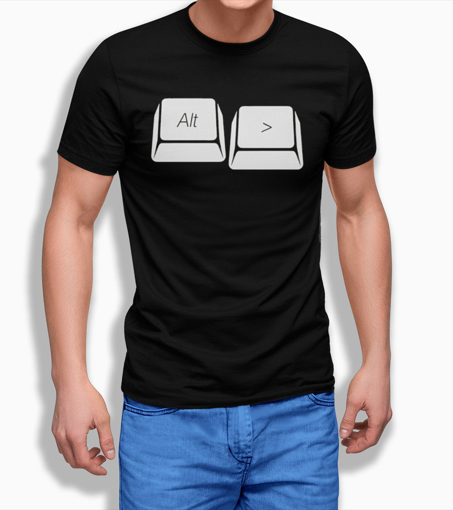 Alt Greater Than Keyboard Keys Shortcut T-Shirt