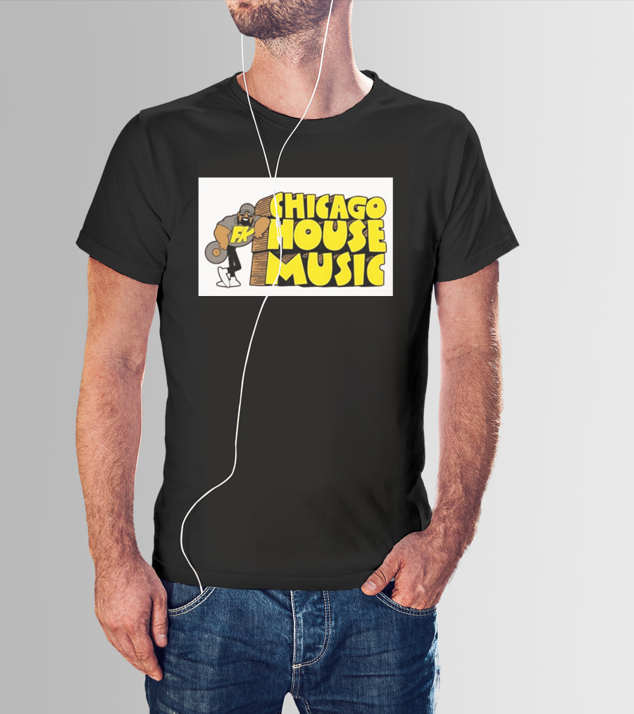 FK Chicago House Music Retro Vinyl DJ T-Shirt