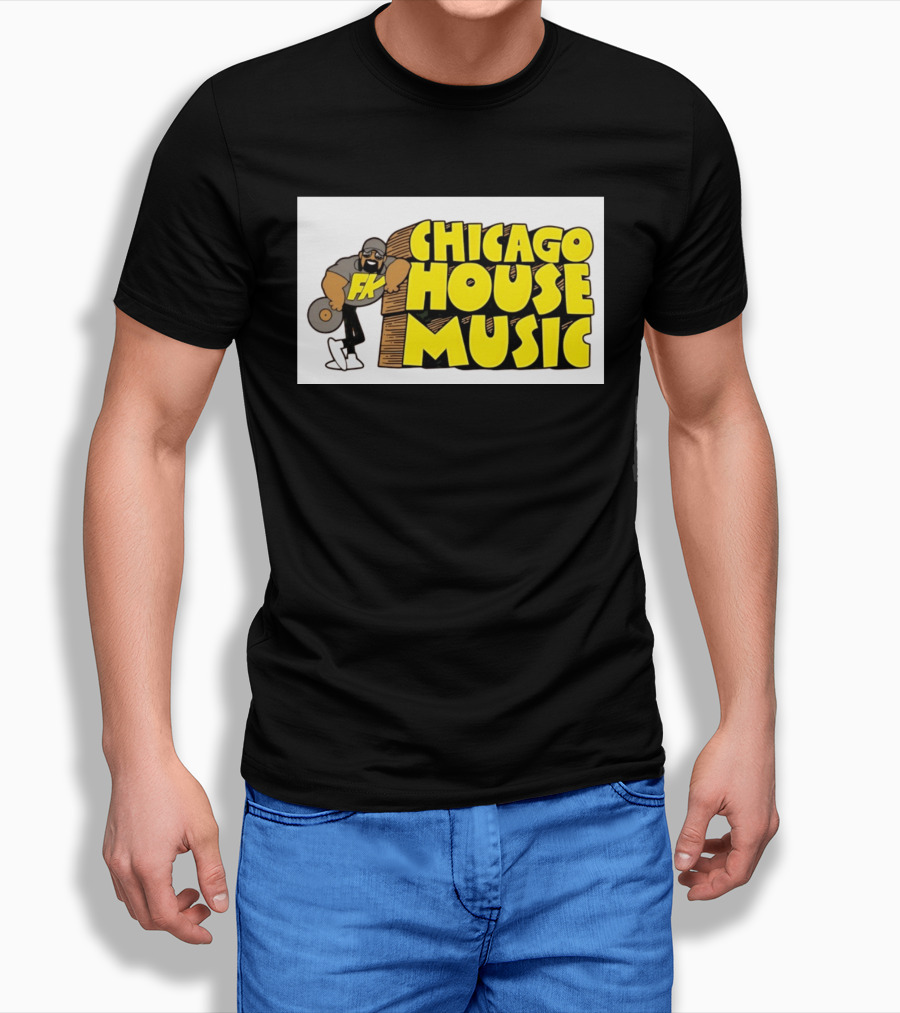 FK Chicago House Music Retro Vinyl DJ T-Shirt
