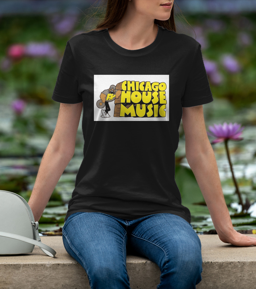 FK Chicago House Music Retro Vinyl DJ T-Shirt