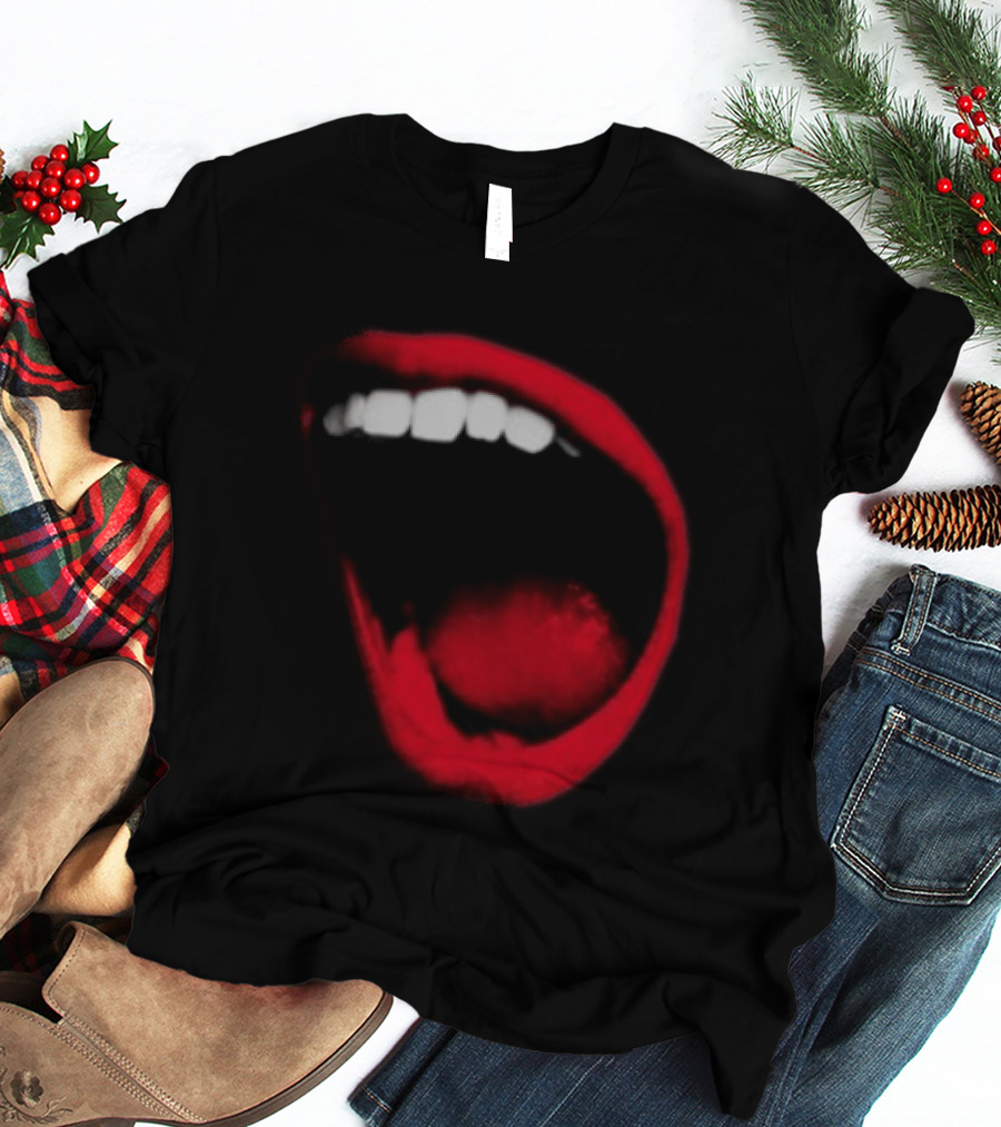 Benjamin Ingrosso Store Mouth European Tour Red Lips Open Mouth Image T-Shirt