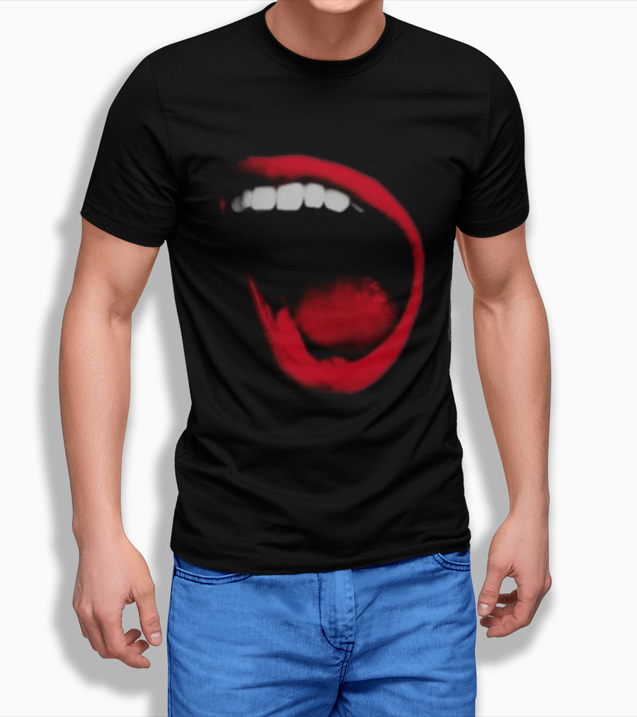 Benjamin Ingrosso Store Mouth European Tour Red Lips Open Mouth Image T-Shirt