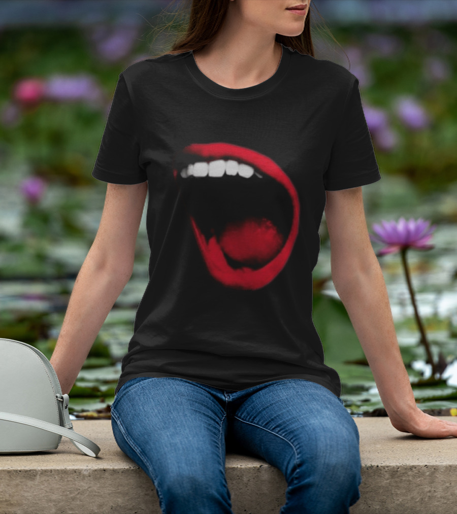 Benjamin Ingrosso Store Mouth European Tour Red Lips Open Mouth Image T-Shirt