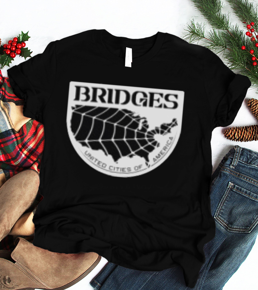 Brain Dead X Death Stranding Bridges United Cities Of America T-Shirt