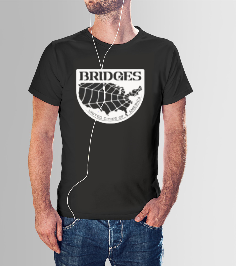 Brain Dead X Death Stranding Bridges United Cities Of America T-Shirt