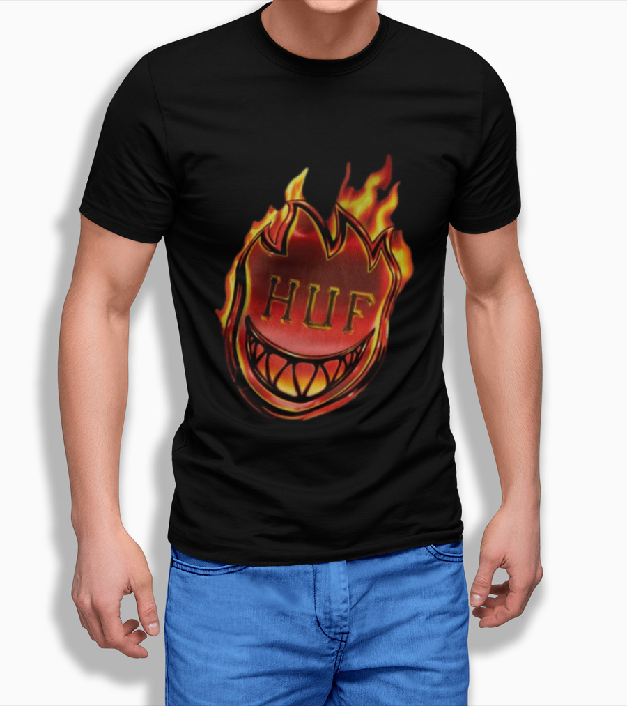 Huf X Spitfire Flame Galaxies Collaboration With Iconic Smiling T-Shirt