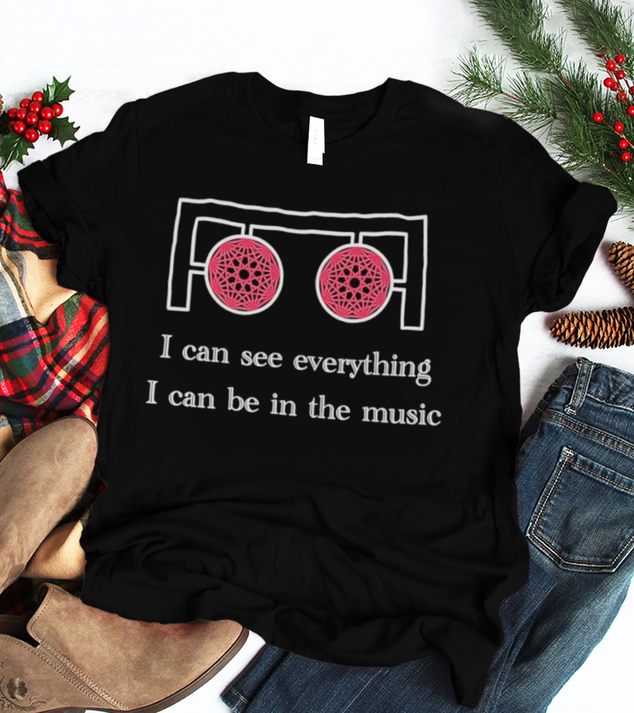 I Can See Everything I Can Be In The Music Two Abstract Red Circles T-Shirt