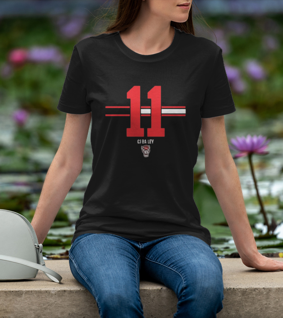 CJ Bailey 11 NC State Wolfpack College Football Fan Gear T-Shirt