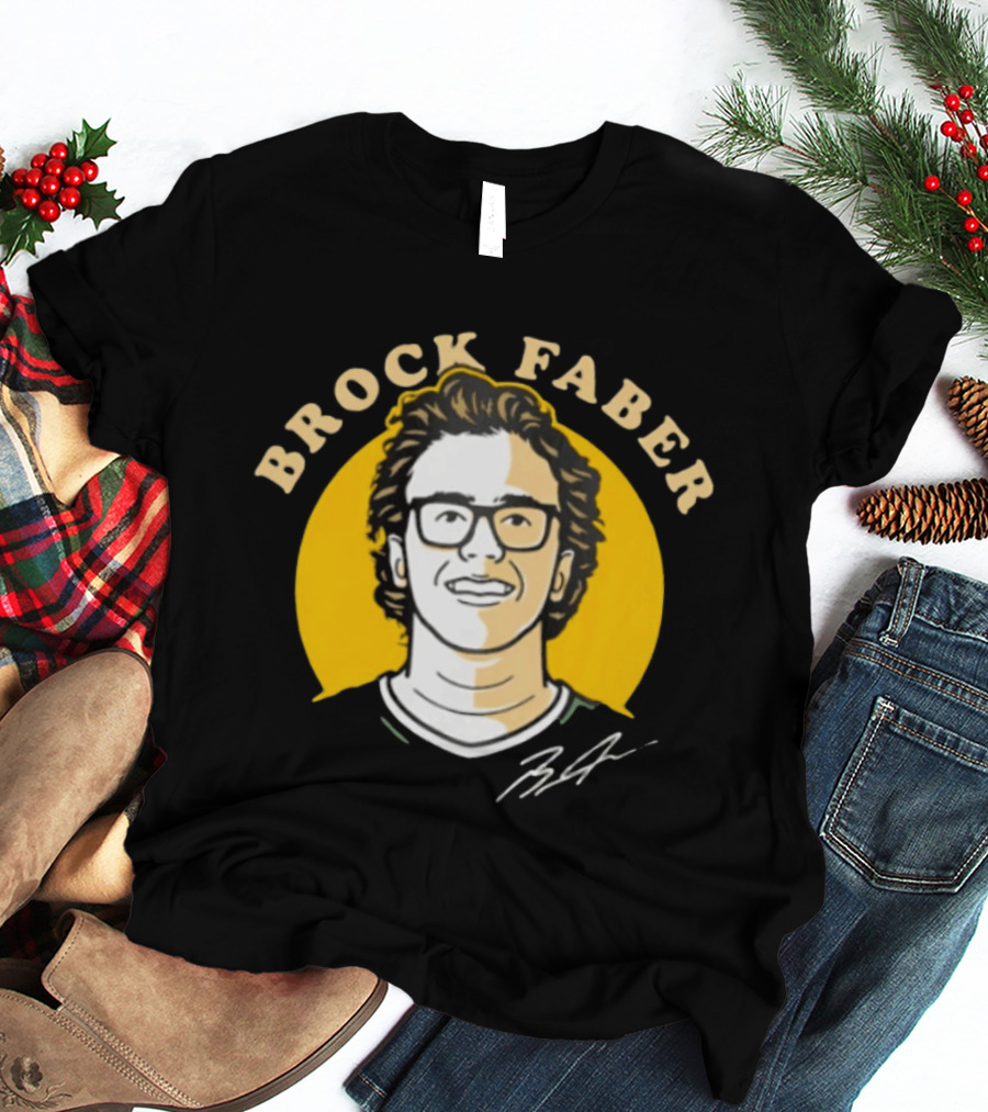 Brock Faber Minnesota Wild Comicstyle T-Shirt