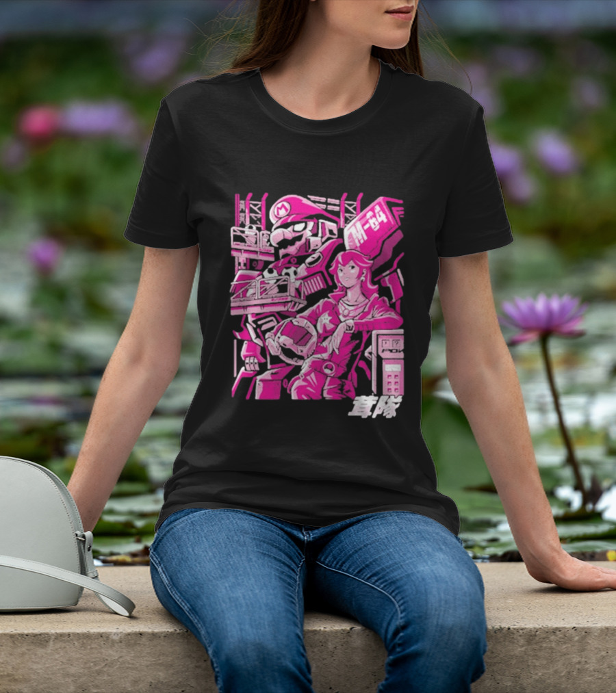 Turtle Destroyer M 64 Japanese Manga Style Mario Kart T-Shirt
