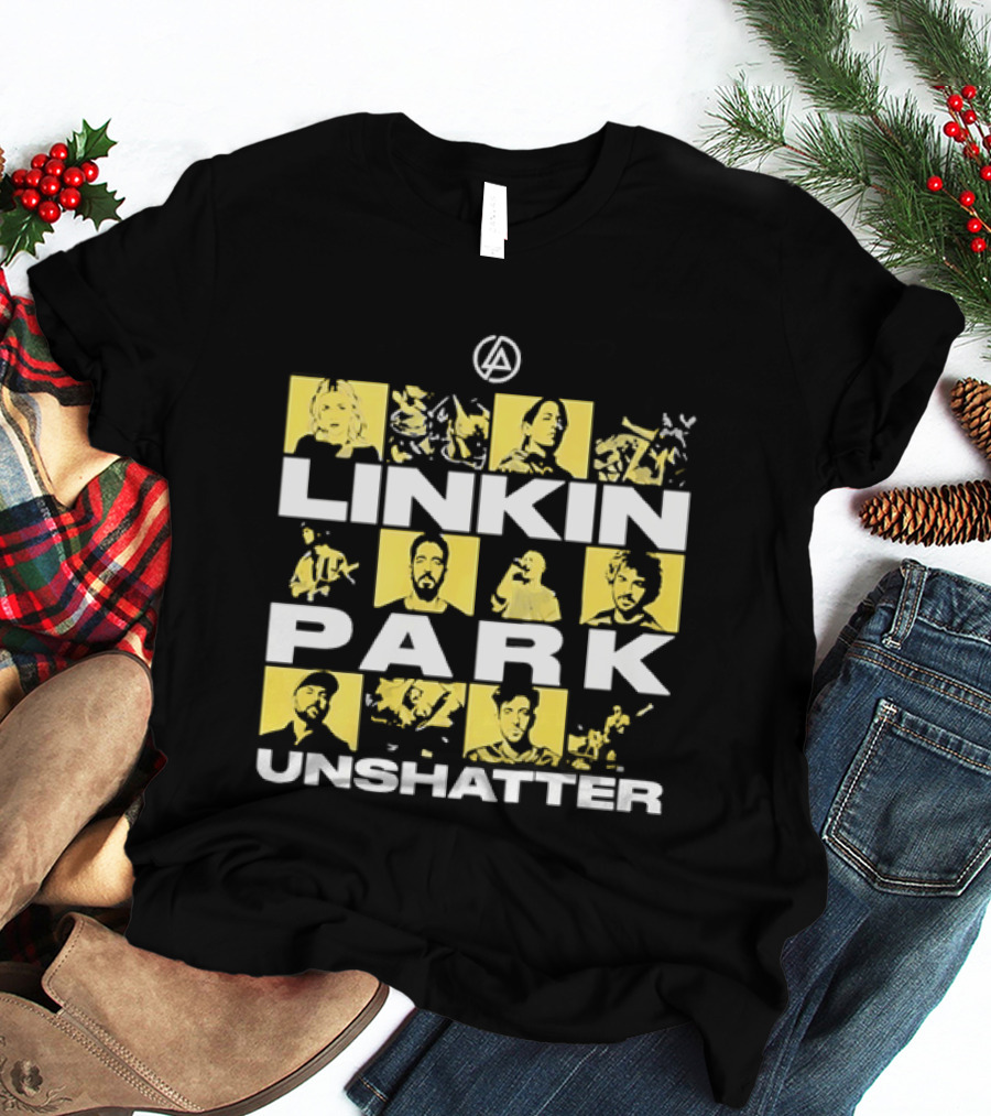 Linkin Park Unshatter Band Members Alternative Rock Compilation T-Shirt