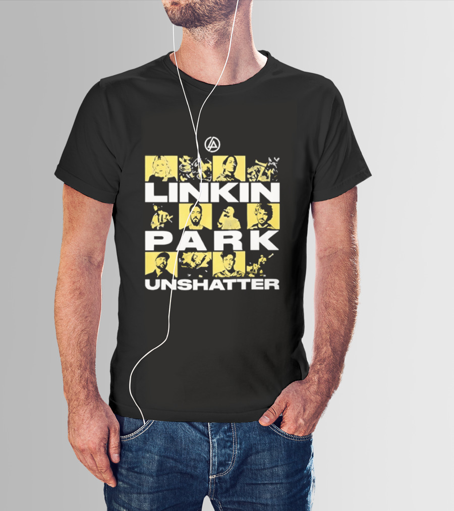 Linkin Park Unshatter Band Members Alternative Rock Compilation T-Shirt