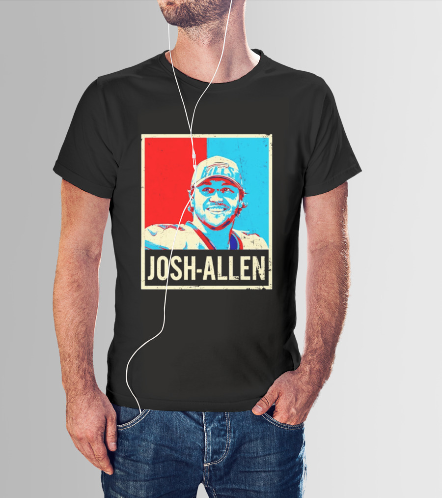 Distressed Josh Allen Buffalo Bills Pop T-Shirt