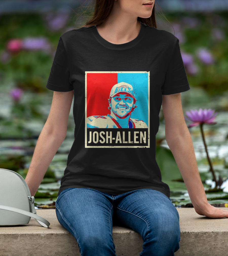 Distressed Josh Allen Buffalo Bills Pop T-Shirt