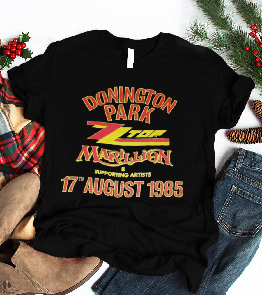 Donington Park ZZ Top Marillion 17 August 1985 Concert Supporting Artists T-Shirt