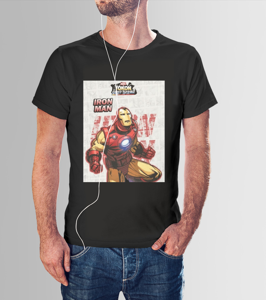 Marvel Tokon First Strike Iron Man Comic T-Shirt