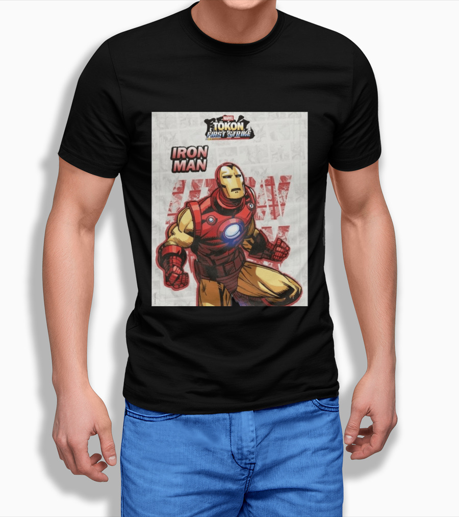 Marvel Tokon First Strike Iron Man Comic T-Shirt
