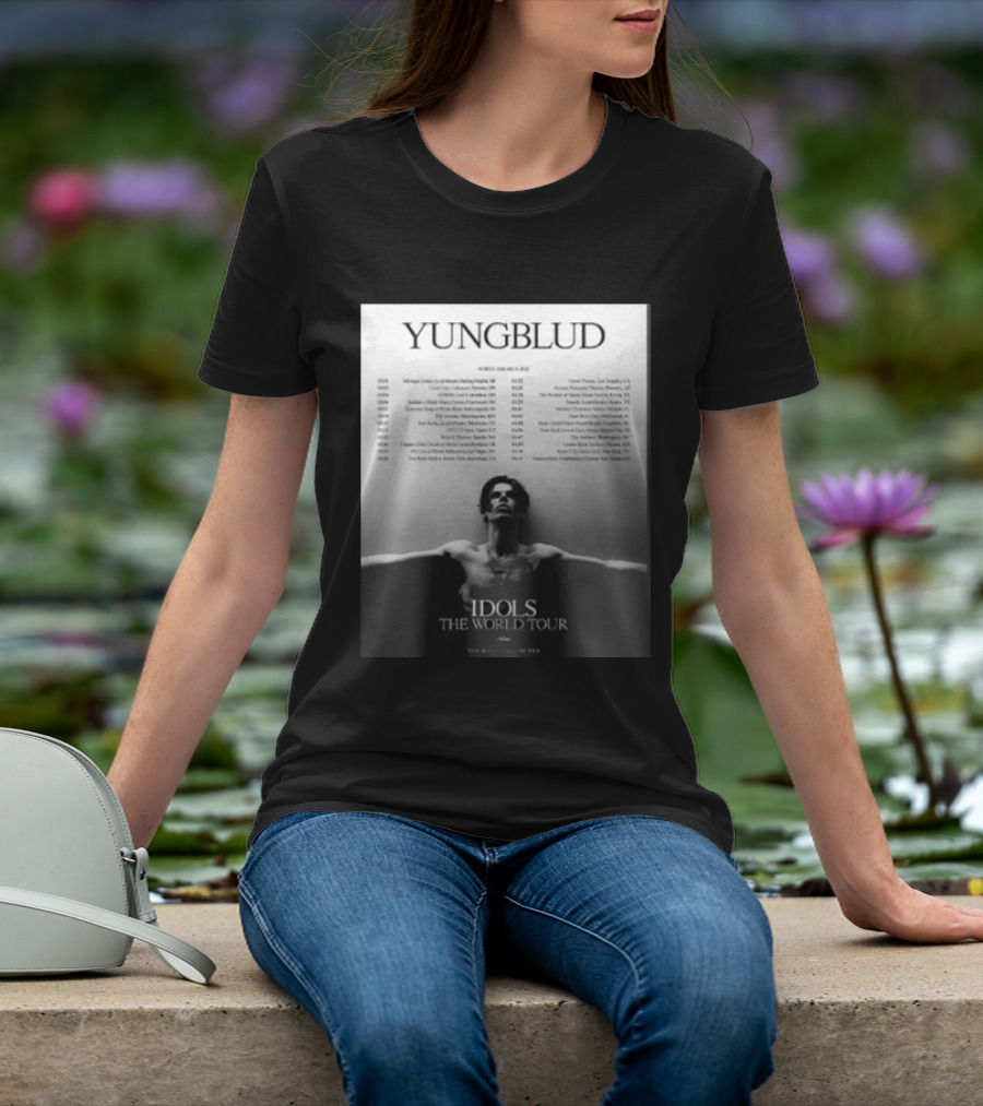 YUNGBLUD Idols The World Tour North America 2026 Schedule Dates Mockup Two Side T-Shirt