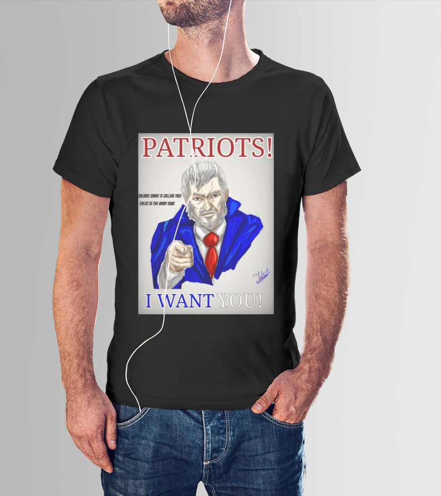 Patriots Solidus Snake Is Calling You Enlist In The Army Now I Want You T-Shirt