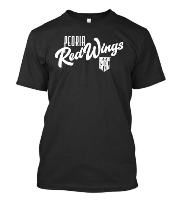 Peoria Red Wings AAGPBL Retro Baseball Team Logo All American Girls Professional League T-Shirt
