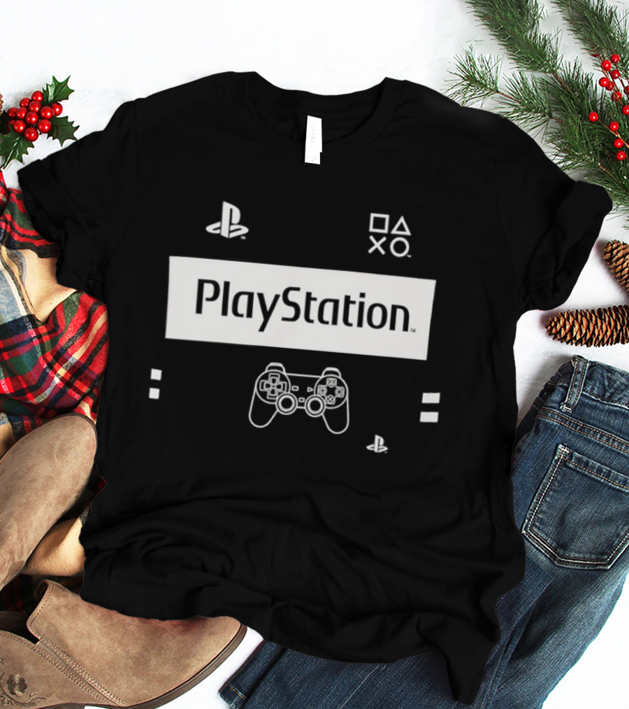 PlayStation Classic Icons Controller Gaming T-Shirt