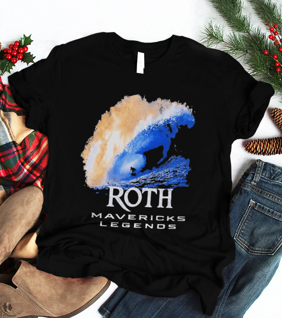 Roth Mavericks Legends Surfing Big Wave Iconography T-Shirt